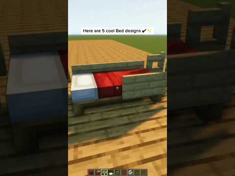 🛌 Ultimate Minecraft Bed Building Trick! #viral