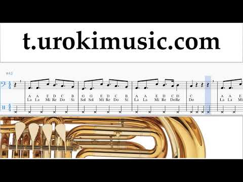 สอนเล่นทูบา Alesso - REMEDY ตัวโน๊ต หัดเล่นทูบา um-ih796