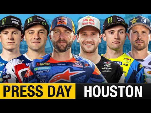 2026 Houston Supercross Press Day | Tomac, Roczen, Webb