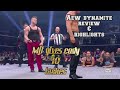 AEWDYNAMITE AEW AEWonTNT Aew Dynamite Review Highlights Mjf Gives Cody 10 Lashes