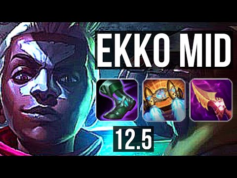 EKKO vs RENEKTON (MID) | 2.5M mastery, 8/1/4, 500+ games, Legendary | NA Grandmaster | 12.5