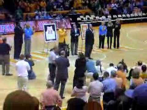 End of Ernie Grunfeld Ceremony