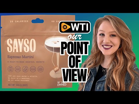 SAYSO: Espresso Martini Instant Cocktail Tea Bags | Infuses with Cold Water & Spirits for a Premium Craft Cocktail or Mocktail (25 Calories - WTI product video review