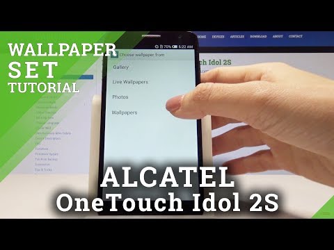How to Set Up Wallpaper on ALCATEL OneTouch Idol 2S - Change Wallpaper Tutorial