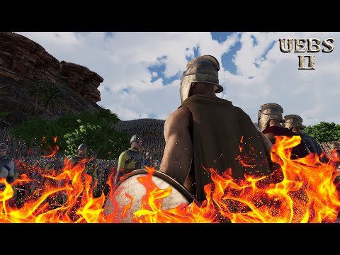 BATTLE ON THE HILLS 5,000 SPARTANS  vs 1,000,000 FOOTMEN | Ultimate Epic Battle Simulator 2 | UEBS2