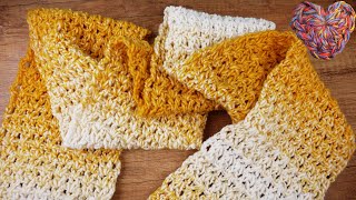 Schöner Winterschal mit tollem Farbverlauf | Schal aus einem Knäul Wolle