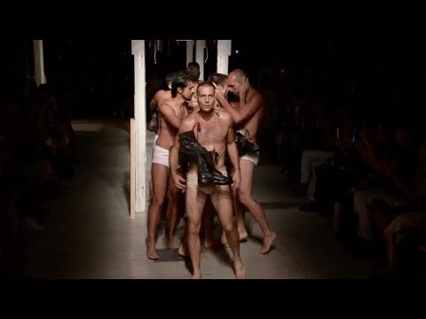 Models on the runway for the Antonio Marras Spring Summer 2019 Fashion Show in Milan