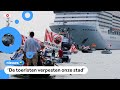 Protest in Italiaanse stad tegen cruiseschepen