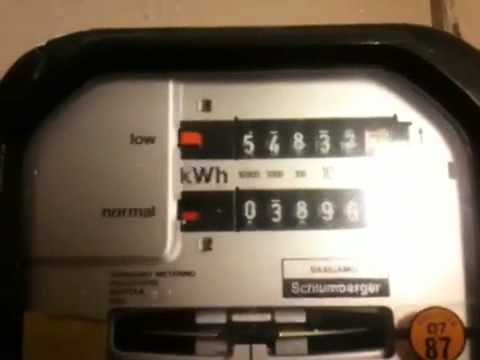 Sangamo Schlumberger S309.5 KWh meter & Venner time switch