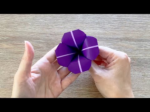 How to make an origami flower/ Origami morning glory