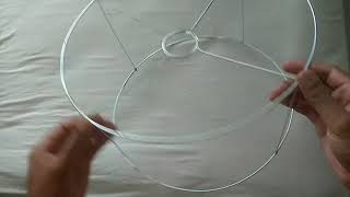 Tutorial: Cúpula de Luminária - Modelo 2 - usando arame e barbante  #luminaria DIY