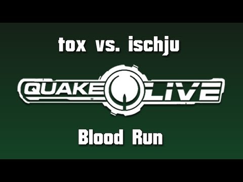 tox vs ischju - Casual Duel on Bloodrun [July 11, 2013] (Quake Live Shoutcast)