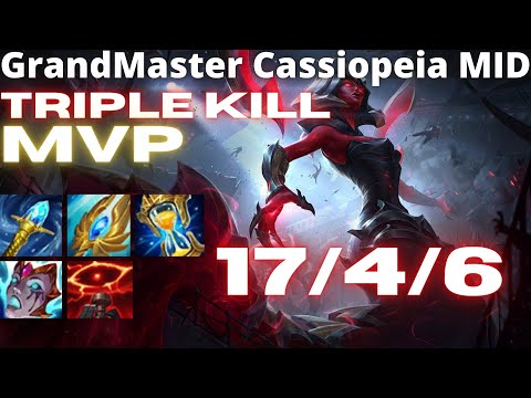 CASSIOPEIA vs PANTHEON  / MID / GrandMaster Ranked NA