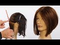 Basic A Line Triangular Bob Haircut Tutorial