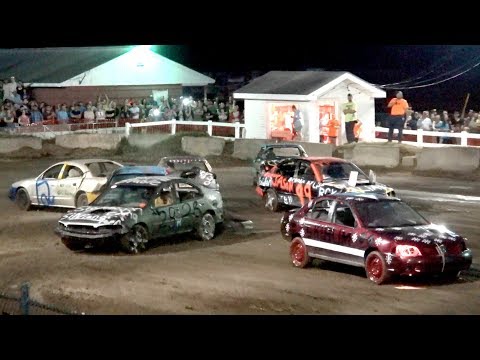 4 Cyl Demolition Derby Heat 1 Oxford Fair Maine 2017