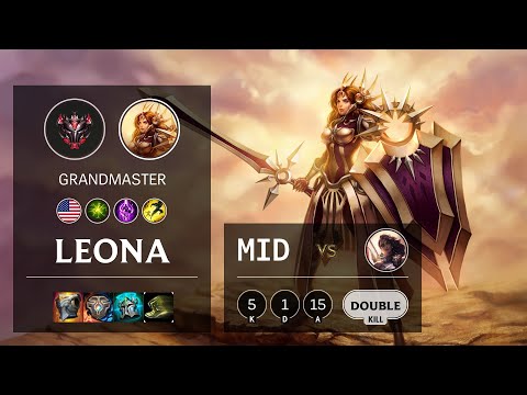 Leona Mid vs Samira - NA Grandmaster Patch 10.22