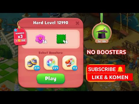 GARDENSCAPES HARD LEVEL 12990 NO BOOSTERS | MARI MAIN BERSAMA