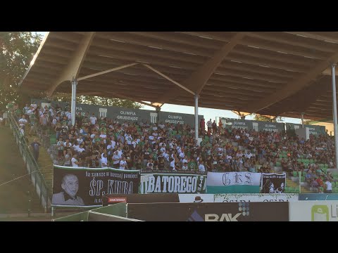 „JAZDA GKS!” - kibice Olimpii Grudziądz na meczu z Ruchem Chorzów (22.08.2018 r.)
