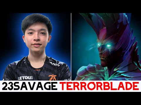 23SAVAGE! "TERRORBLADE" Vs Fnatic.Raven "SLARK" Battle Of BEAST CARRY? | DOTA 2 MICRO