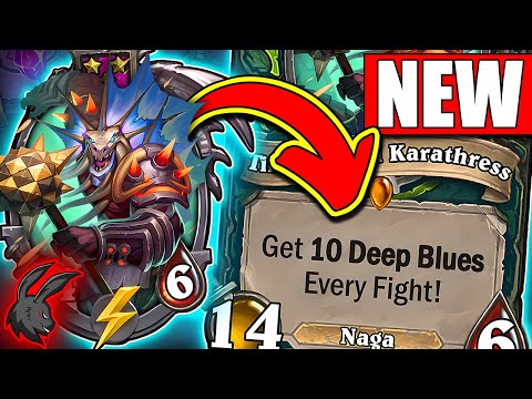 INSANE NEW Deep Blue Strategy | Hearthstone Battlegrounds Season 12