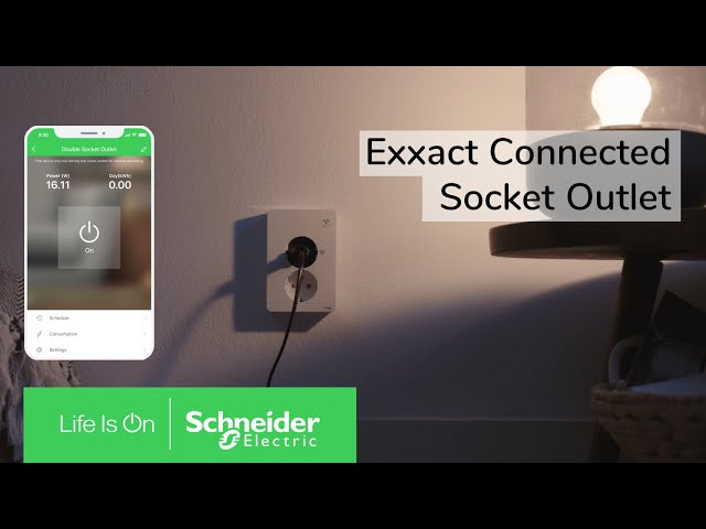 schneider electric Vägguttag exxact 1s/16a/ip20 zigbee vit