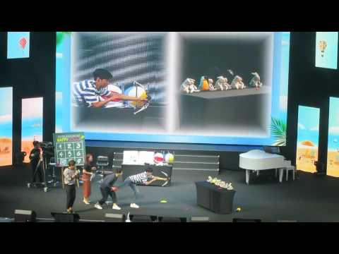 170218 Park Bo Gum Oh Happy Day - Song Joong Ki and Park Bo Gum Shooting Game