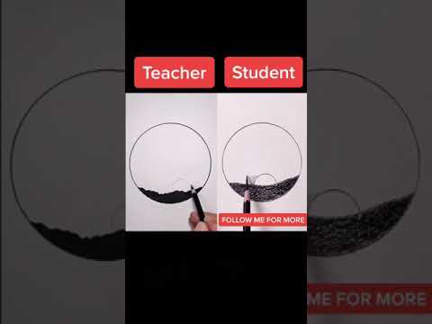 Teacher vs Student drawing challenge 