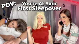 You're At Your First Sleepover | Mikaela Happas