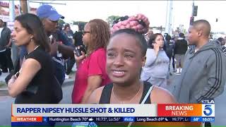Grammy Nominated Rapper Nipsey Hussle Killed in South L A  Shooting; 2 Others Wounded