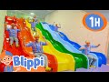 Blippi Slides Down The Rainbow 🛝 Educational Videos For Kids Color For Kids After School Club