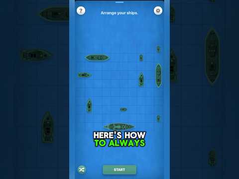 How to ALWAYS Win Sea Battle on GamePigeon! (iMessage Games) #iphone #imessage #shorts
