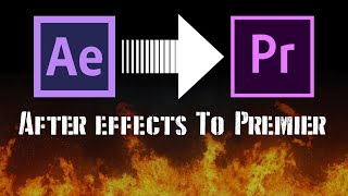 Importing After Effects Into Adobe Premier Pro - (2 Minute Tutorial)