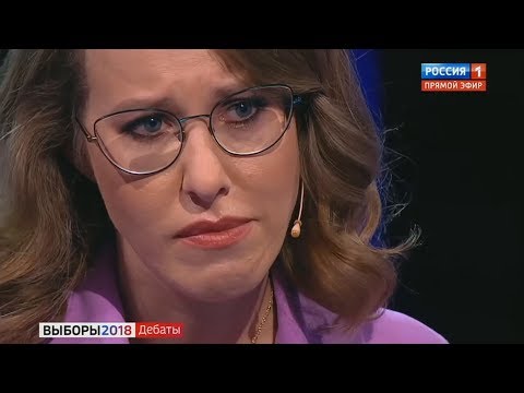 Жириновский довёл Собчак до слёз на дебатах