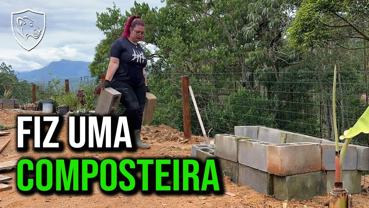 Composteira, organização e plantas - RANCHO SV