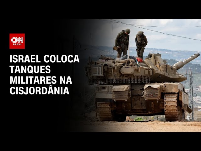 Israel coloca tanques militares na Cisjordânia | CNN PRIME TIME