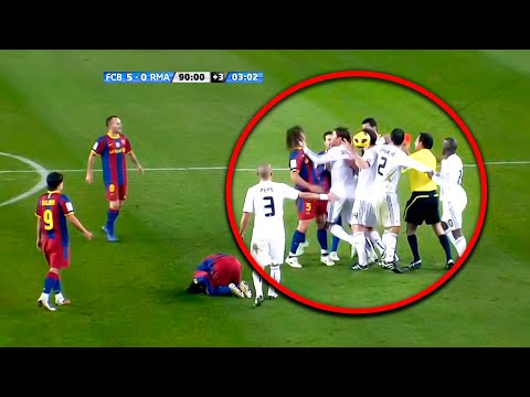 The MOST AGGRESSIVE Fights Between Barcelona and Real Madrid