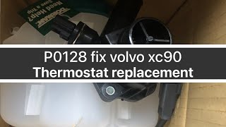 volvo xc90 p0128 thermostat and coolant tank replacement