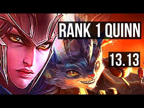 QUINN vs RUMBLE (TOP) | Rank 1 Quinn, 1600+ games, 12/2/11, Godlike | KR Challenger | 13.13