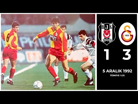 Beşiktaş 1-3 Galatasaray | Turkiye 1.Lig | 5 Aralık 1992