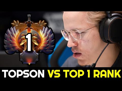 TOPSON vs TOP 1 Rank Intense Game — 6 Slotted Pudge vs 12,000 MMR Kunkka Dota 2