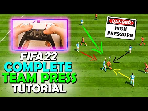 HOW TO PRESS IN FIFA 22 - COMPLETE TEAM PRESS TUTORIAL - FIFA 22 DEFENDING TUTORIAL