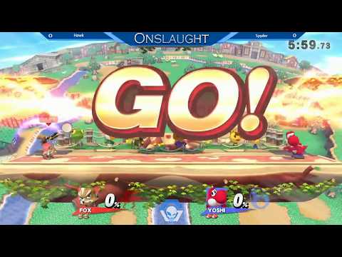 Onslaught 96 - Winner's Round 1: Hawk (Fox) vs Spyder (Yoshi)