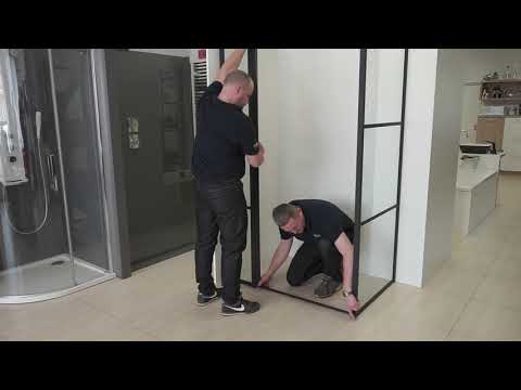 Миниатюра изображения товара Душевой уголок Riho Grid GB203 / G004016121 (110x80, черный/прозрачный)