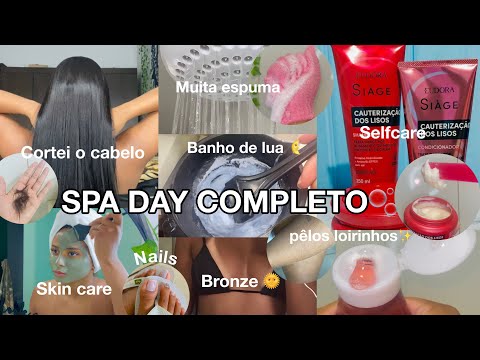SPA DAY COMPLETO 🚿| Bronze 🌞, Banho de lua, Skin...