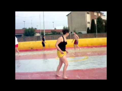 calcetto saponato con marta vips