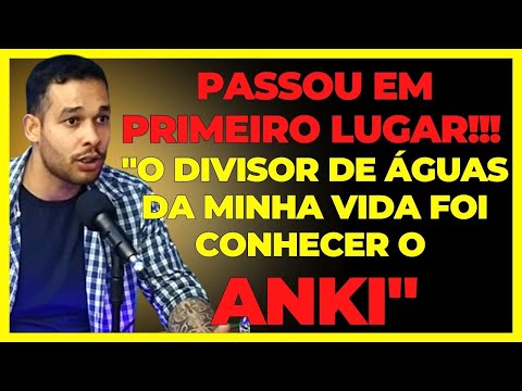 Passou no Concurso Público em Primeiro Lugar Estudando pelo ANKI