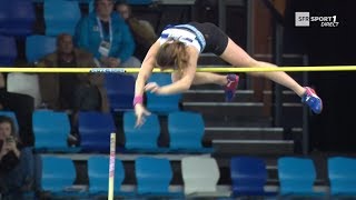 Liévin 2018 : Saut à la perche F (Ninon Guillon-Romarin avec 4,60 m) Liévin 2018 : Saut à la perche F (Ninon Guillon-Romarin avec 4,60 m)