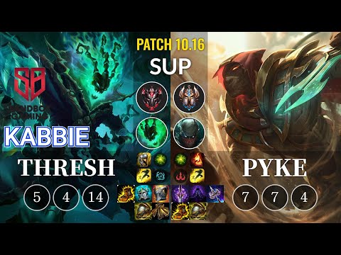 SB Kabbie Thresh vs Pyke Sup - KR Patch 10.16