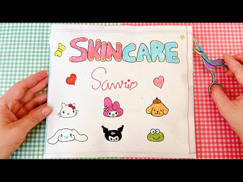 🩷 Paper DIY✨ SANRIO SKINCARE BLIND BAG UNBOXING | Sanrio Character Squishes | Paper craft | Tutorial