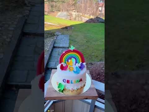#kids #cake #rainbow